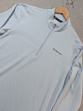 Travis Mathew Bauer 1/4 Zip Pullover Men's XL Baby Blue